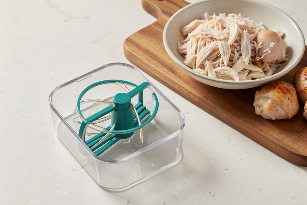 Conceptual illustration for Best Way to Shred Chicken Quickly for Meal Prep