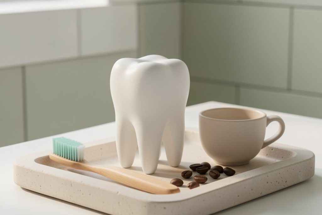 Conceptual illustration for Best Whitening Toothpaste for Coffee Stains and Sensitive Teeth