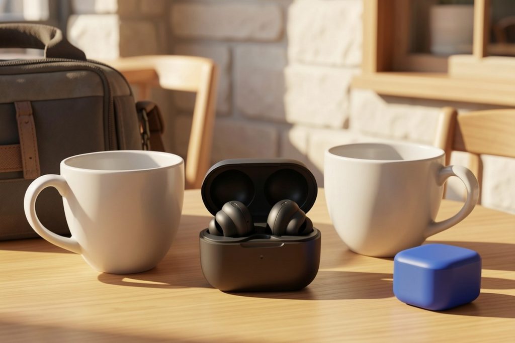 Conceptual illustration for How to Choose AI Translation Earbuds for Travel