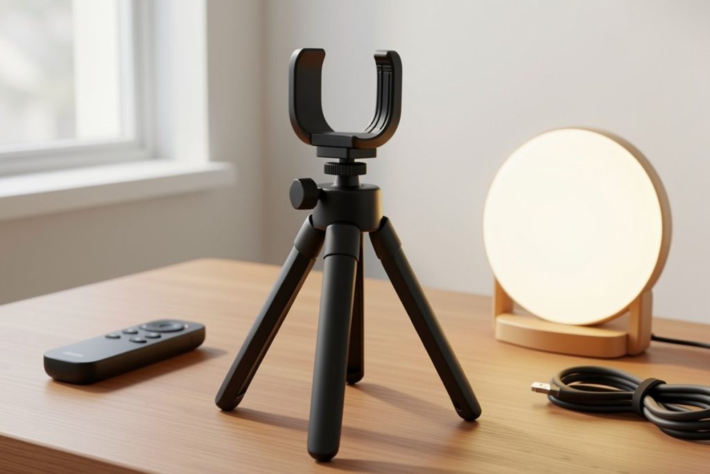 Conceptual illustration for How to Choose an AI Face-Tracking Tripod for Videos