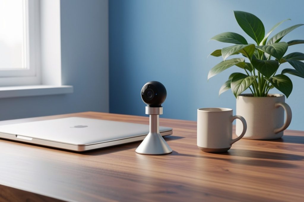 Conceptual illustration for How to Improve AI Video Calls From a Home Office