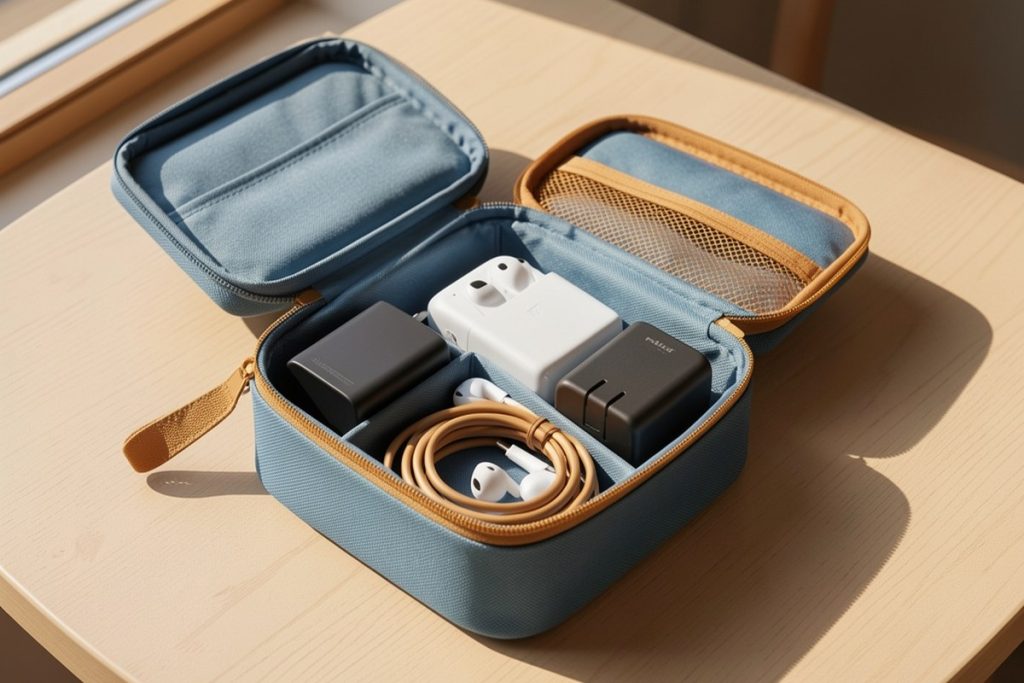 Conceptual illustration for How to Organize Tech for Digital Nomad Travel