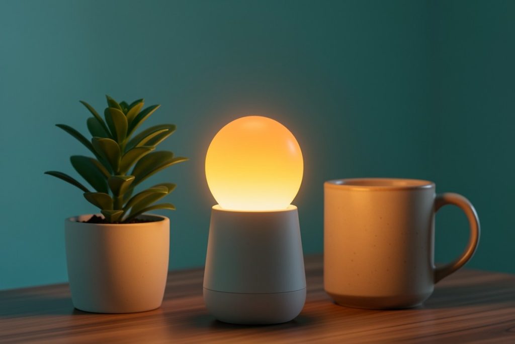 Conceptual illustration for How to Use AI to Plan Smart-Light Routines at Home
